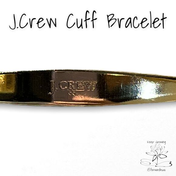 J.Crew Gold Tone Cuff Bracelet for Medium Wrist - Picture 4 of 8